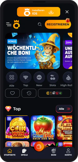 oro.gg in der mobilen Version